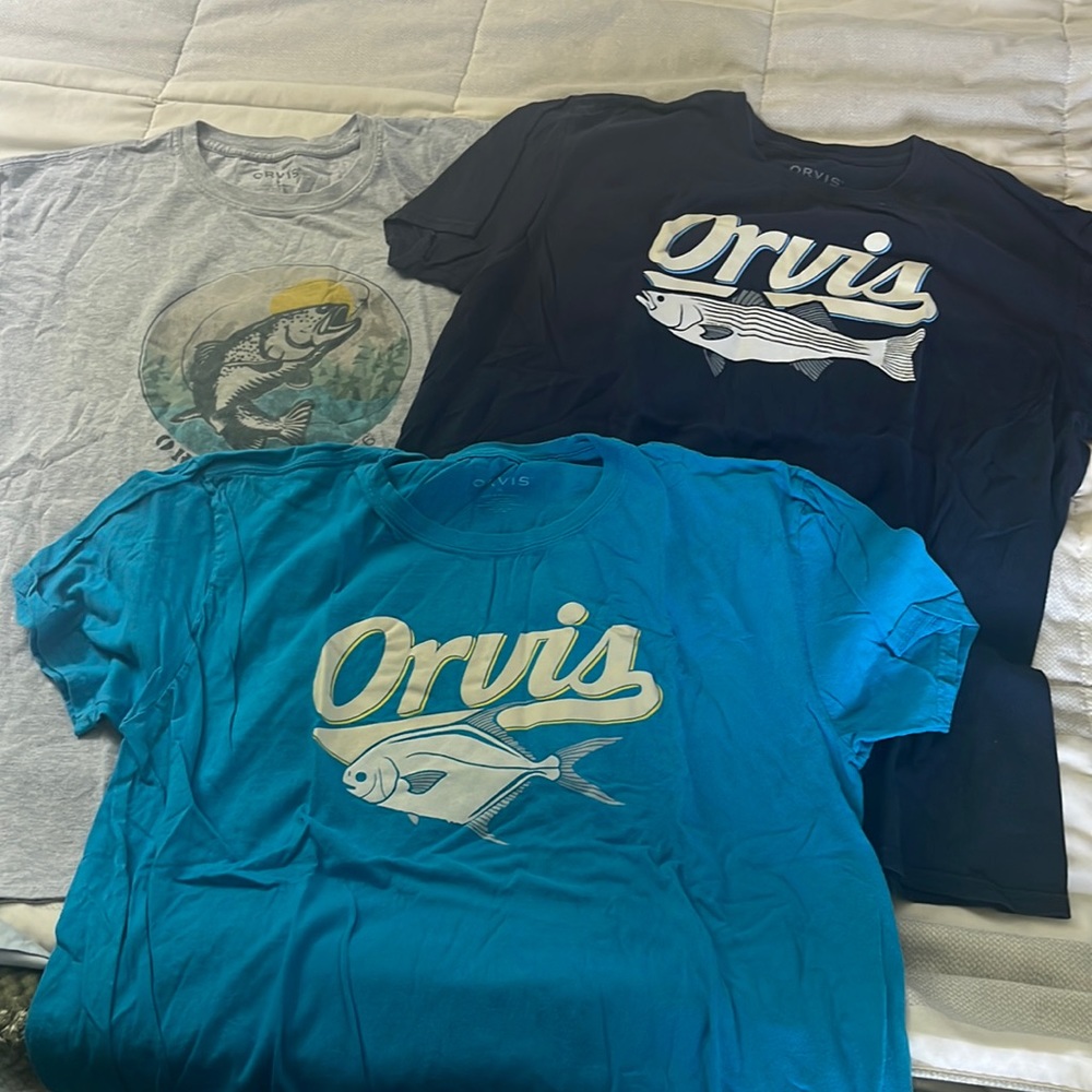 3 orvis t shirts
